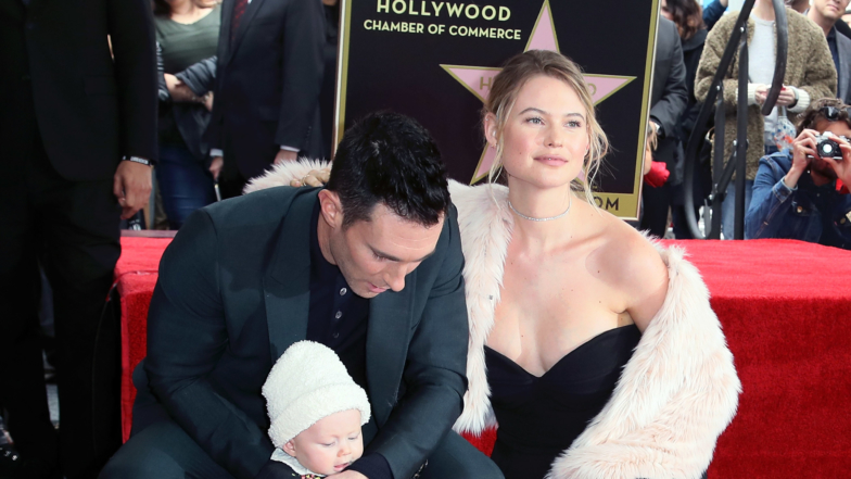 Adam Levine & Behati Prinsloo Bring Daughter Dusty Rose To His Walk Of Fame Ceremony